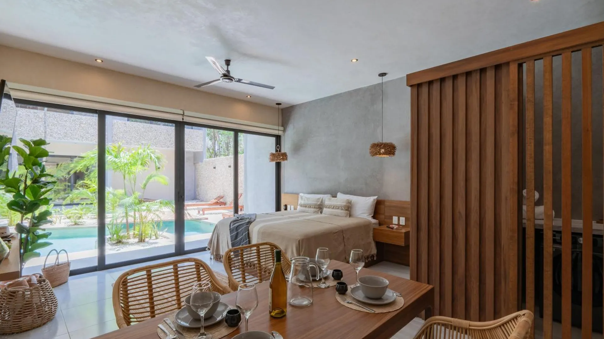 Stylish Tulum Studio With Terrace And Pool