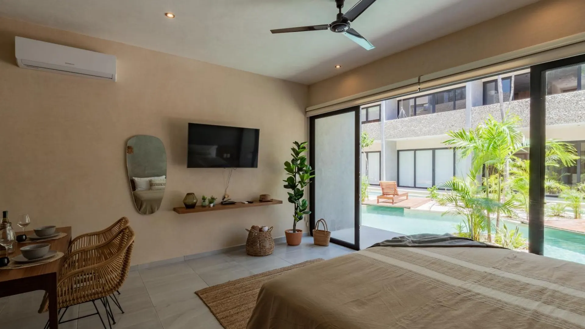 Apartamento Stylish Tulum Studio With Terrace And Pool