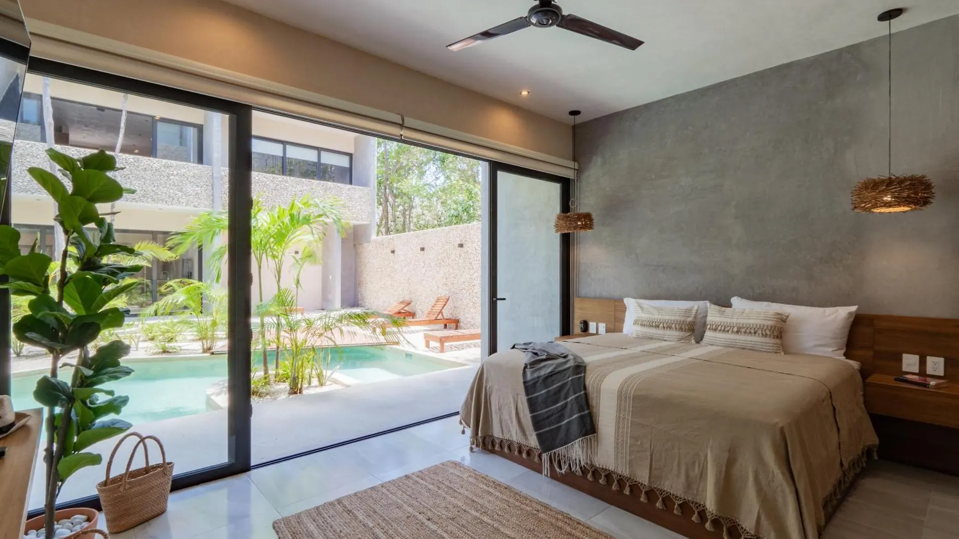 Stylish Tulum Studio With Terrace And Pool Apartamento